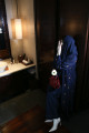 عباية الورود - Jeans Navy Blue 