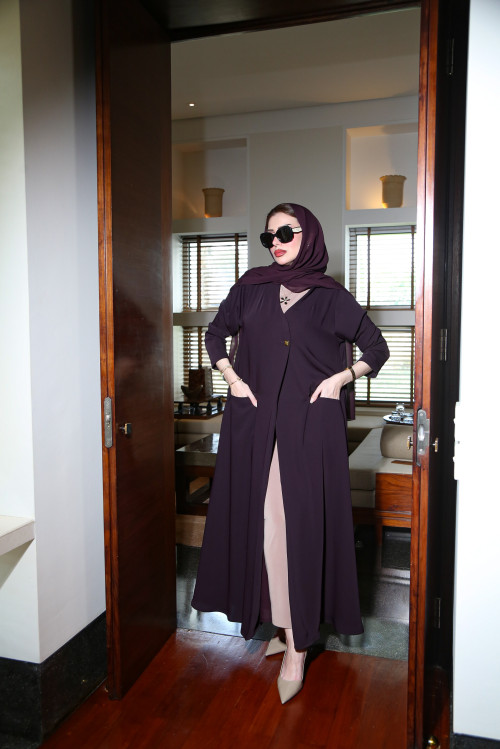 عباية عملية- Deep Plum