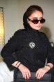 عباية كلاسيكية من الجاكارد التركي-  Mandarin Collar