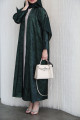 Royal green viscose abaya