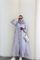 Linen abaya in lavender