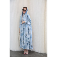 Rose Abaya in French Blue