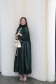 Royal green viscose abaya