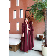 عباية الفخامه - عنابي