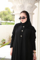 عباية فاخرة بأزرار لؤلؤية