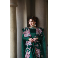 فستان أخضر - زهرة الاوركيد