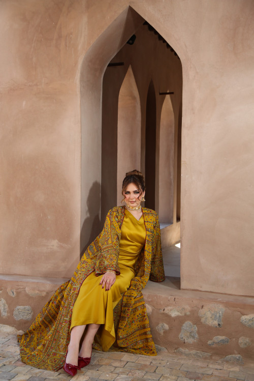 بشت كشميري - Golden Yellow 