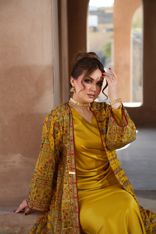 بشت كشميري - Golden Yellow 