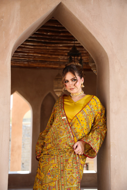 بشت كشميري - Golden Yellow 