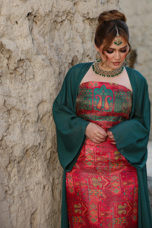 فستان بيزلي- فوشيا