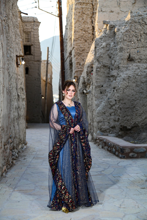 دراعة بلون كحلي ازرق