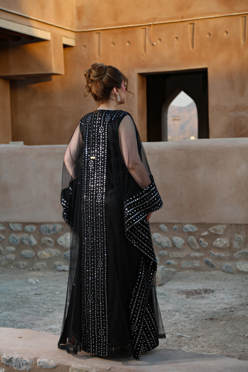 دراعة بلون اسود ملكي