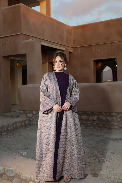 بشت حريري كشميري - Royal Violet