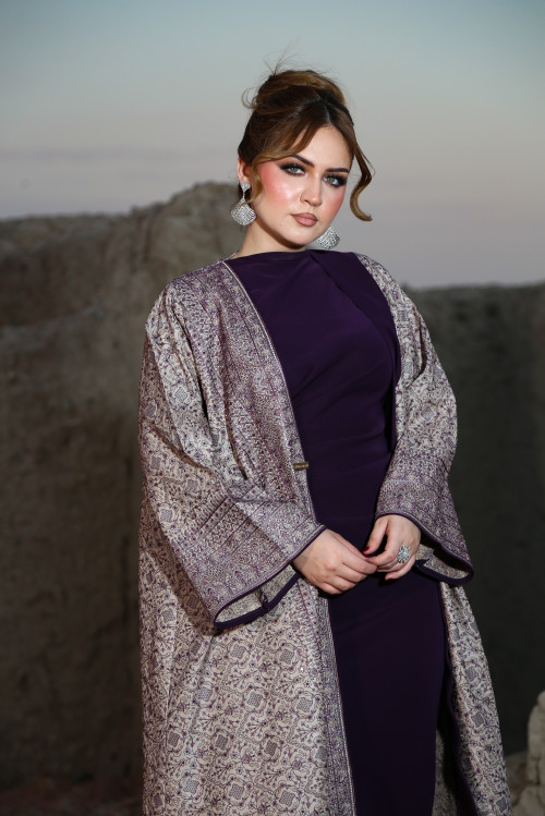 بشت حريري كشميري - Royal Violet