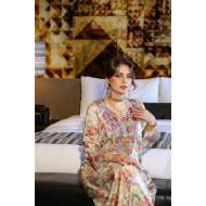 مخور  جاكارد طبيعي فاخر- اوف وايت