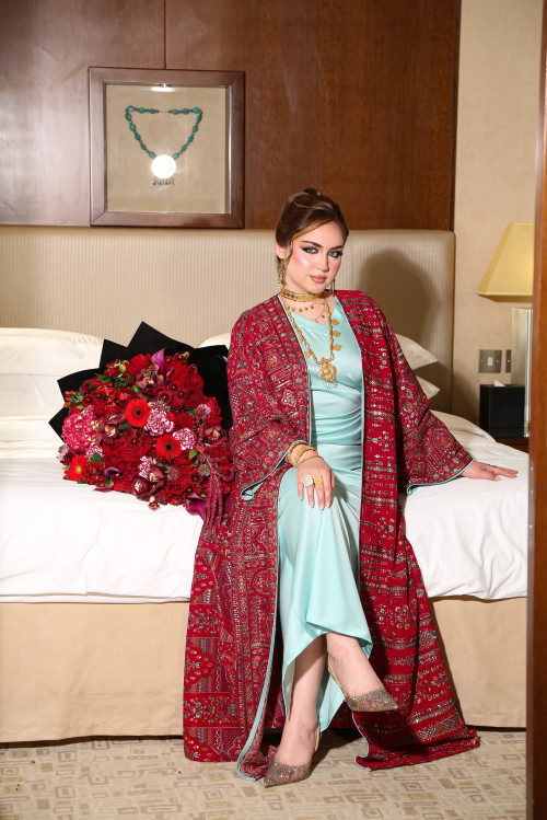 بشت كشميري - فيروز قرمزي