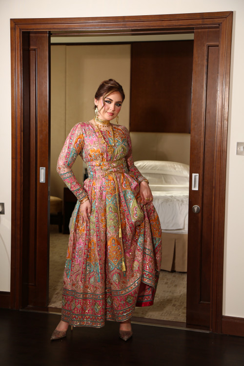 فستان تراثي - Pink