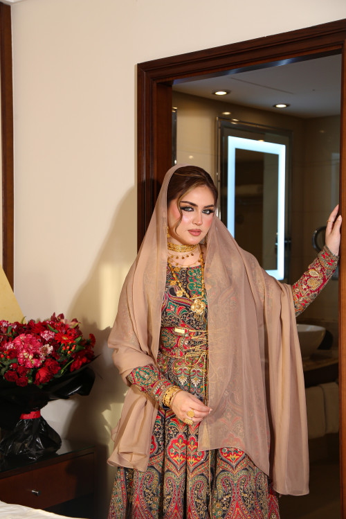 فستان تراثي - Navy