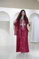 Long maroon balochi dress