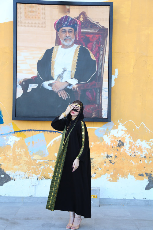 National Day abaya in green