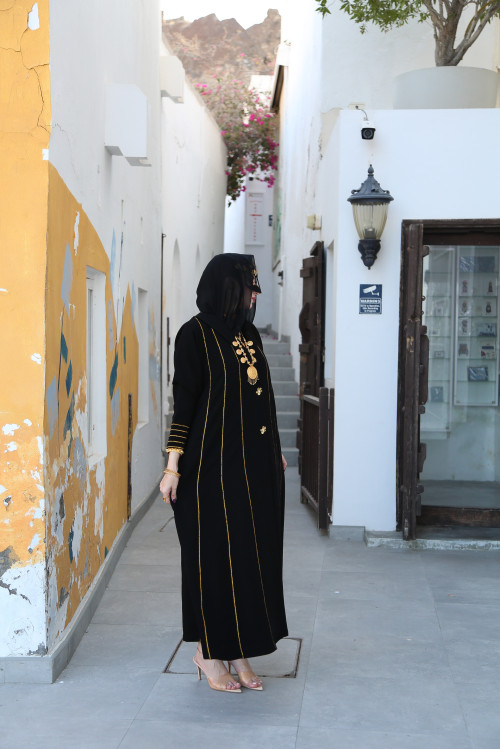 Golden zari abaya