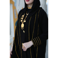 Golden zari abaya