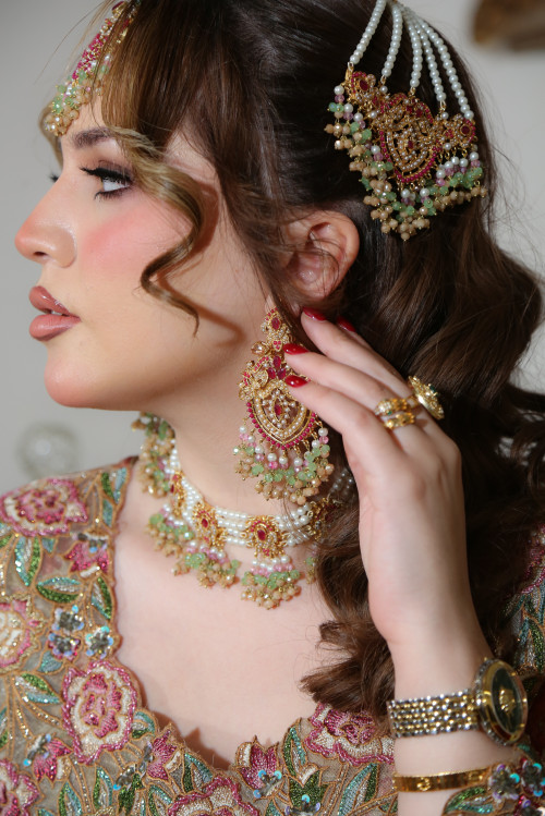  طقم اكسسوارات هندي ملكي