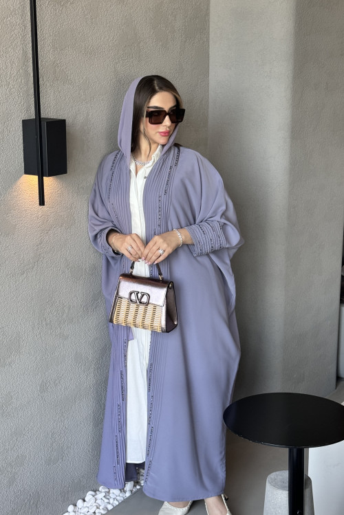 Lavender colored abaya