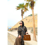 Abaya with golden patterns ( Golden Garden )