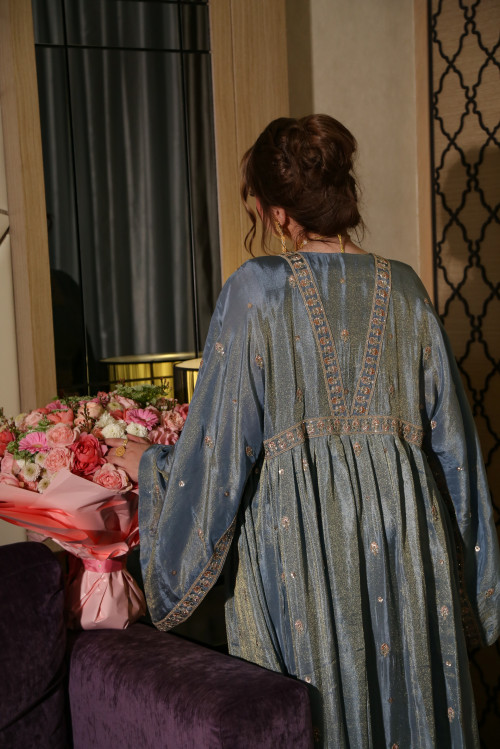 فستان ملكي فاخر- French Blue