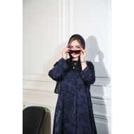 عباية جاكارد  - Navey Metal