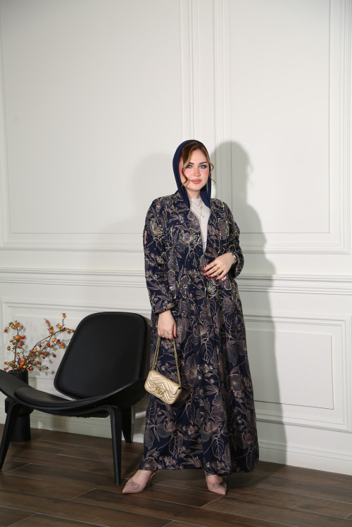 عباية الورود – كحلي