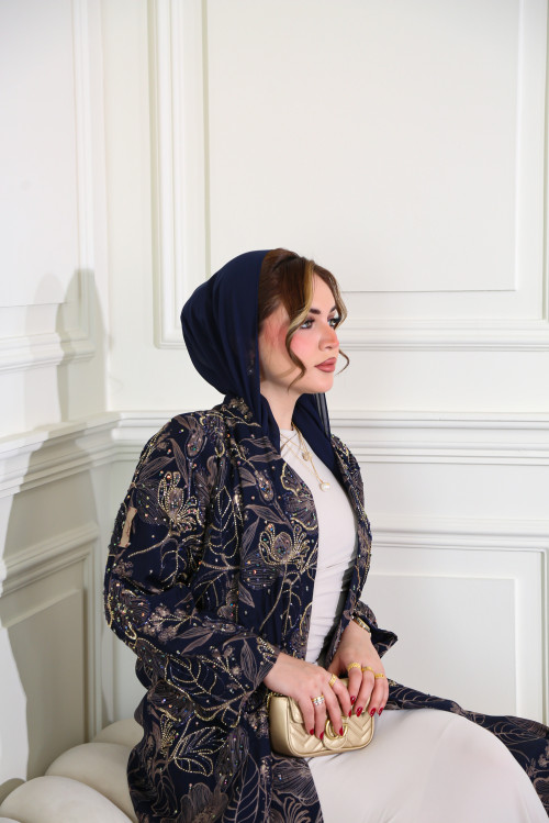 عباية الورود – كحلي