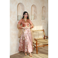 طقم عربي فاخر باللون البينك النحاسي