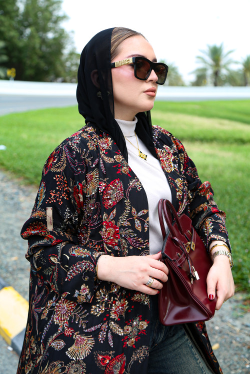 حدائق الزهور المزخرفة - الليل الأسود 