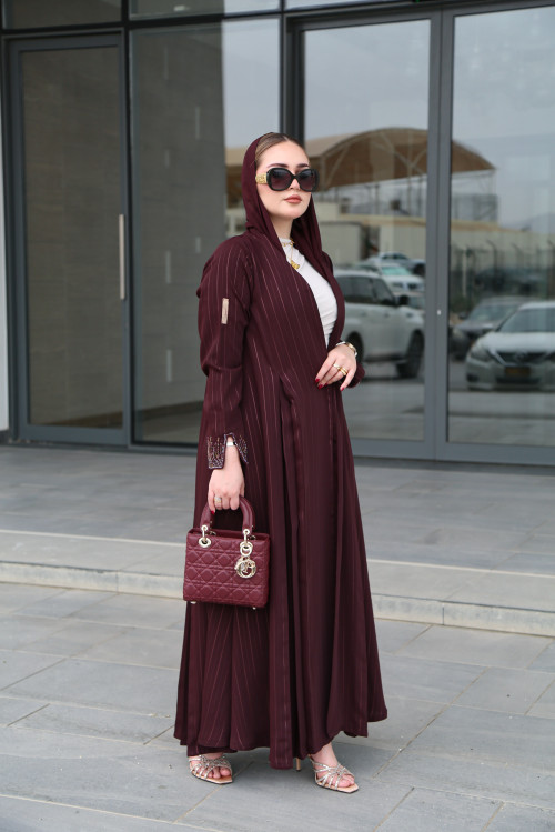 عباية فاخرة مخروزة - مارون