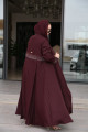 عباية فاخرة مخروزة - مارون