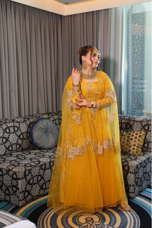 فستان ملكي- Golden yellow