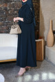 Practical navy blue abaya