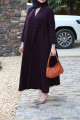 Purple practical abaya