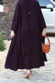 Purple practical abaya