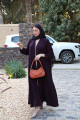 Purple practical abaya