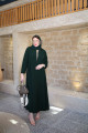 Green practical abaya