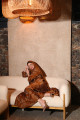 Copper embossed abaya