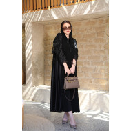 Lace jacket abaya
