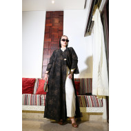 عباية الزهور  - black bronze