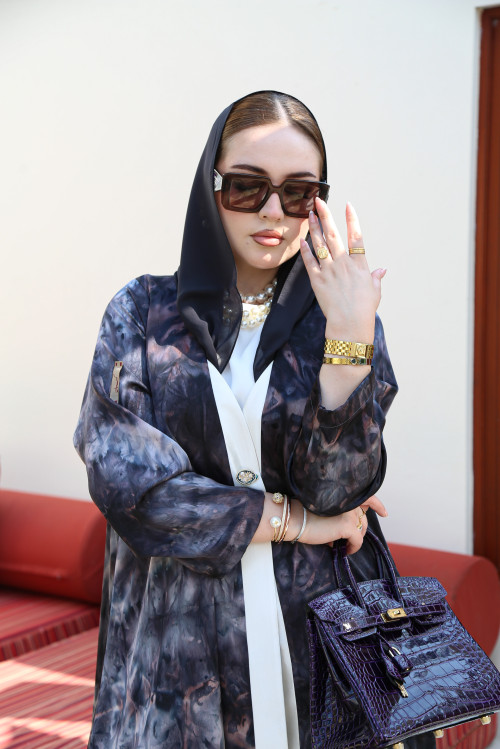 عباية رخامية - Purple