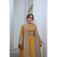 طقم هندي فاخر - Golden Yellow 
