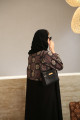 Black abaya with Indian cotton