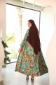 Vintage Blocks Print Abaya